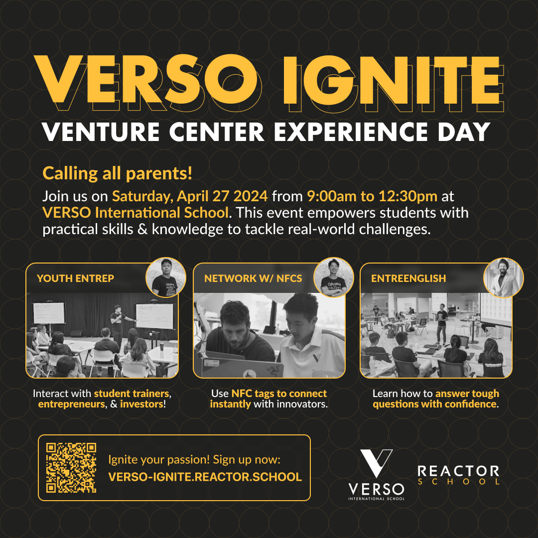[VERSO IGNITE 2024] General Event Poster — Parents, Just Info